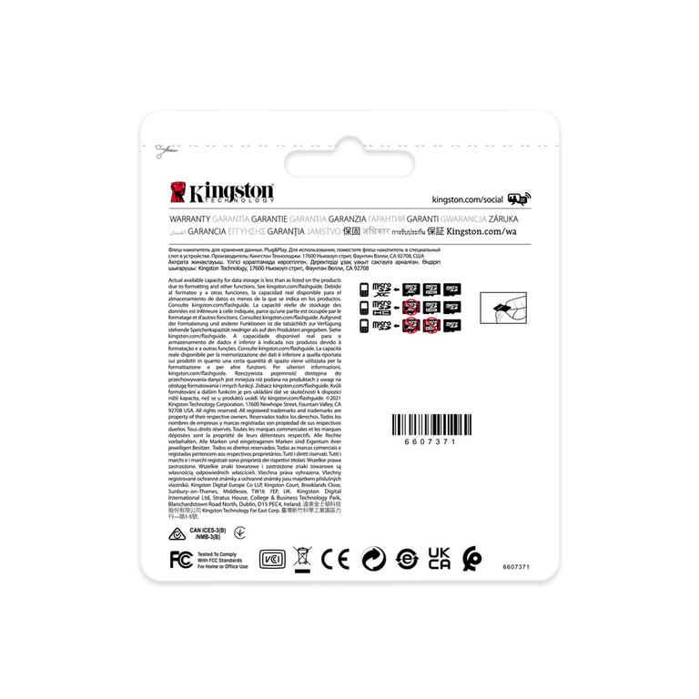 Карта пам'яті Kingston 64GB microSDXC class 10 UHS-I V30 A1 (SDCIT2/64GB) - фото 4