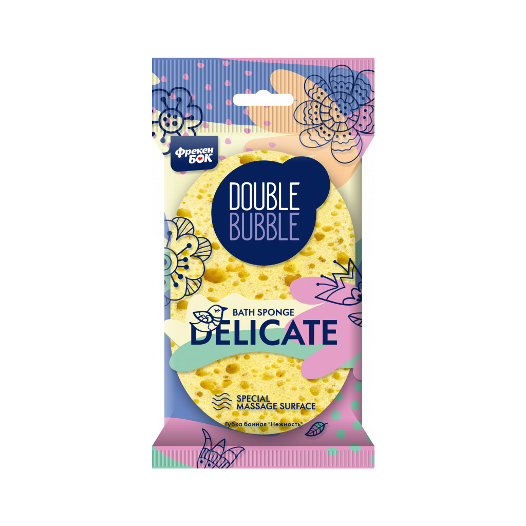Губка для купання Фрекен БОК Delicate Колір в асортименті (4823071627299) - фото 1 Губка для купання Фрекен БОК Delicate Колір в асортименті (4823071627299) - фото 1
