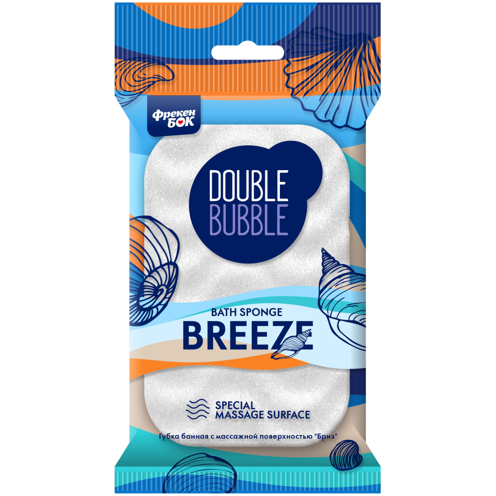 Губка для купання Фрекен БОК Breeze З масажною поверхнею Колір в асортименті (4823071606577) - фото 1 Губка для купання Фрекен БОК Breeze З масажною поверхнею Колір в асортименті (4823071606577) - фото 1