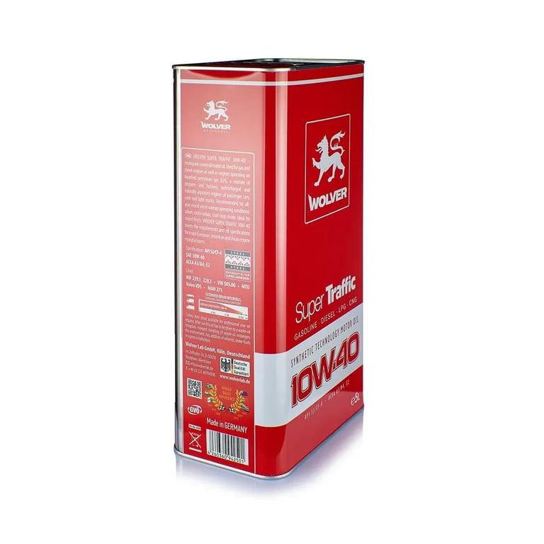 Моторна олива Wolver Super Traffic 10W-40 5л (4260360942501) - фото 2