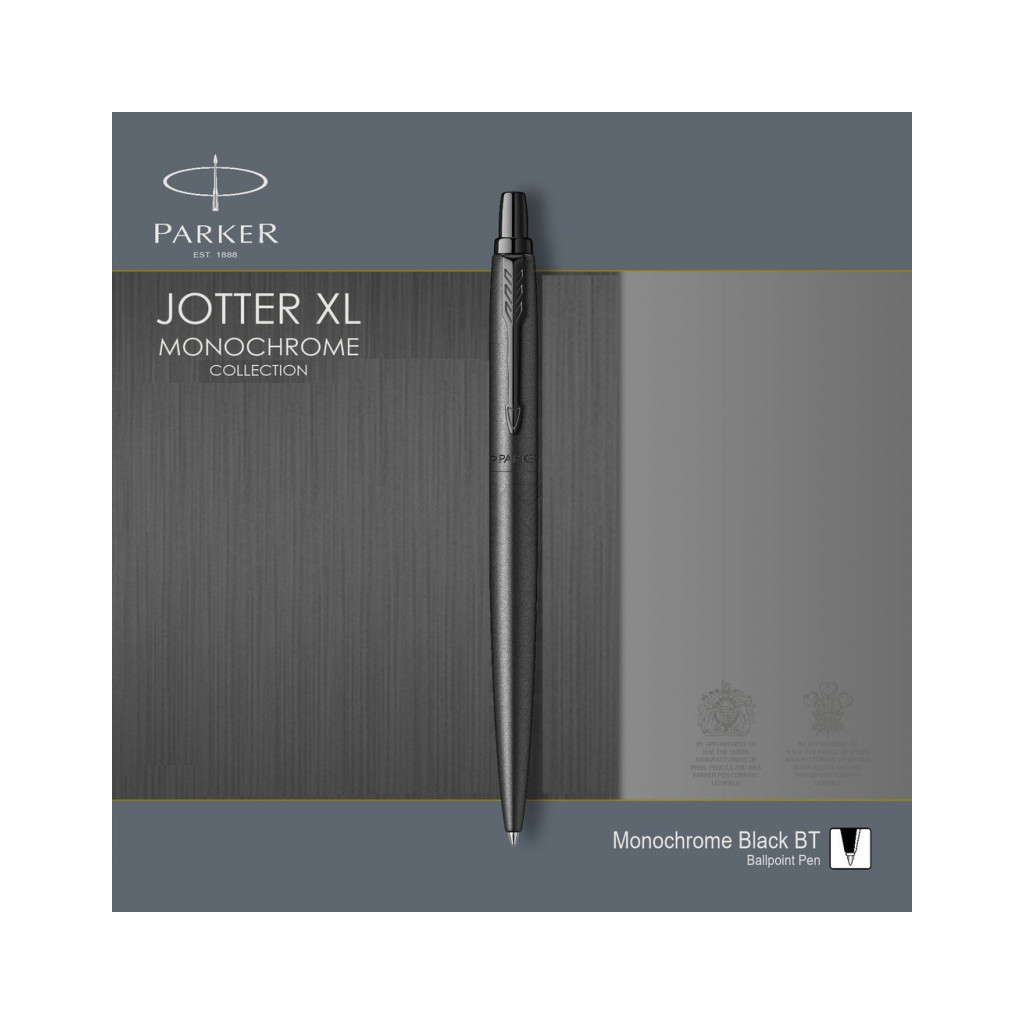 Ручка кулькова Parker JOTTER 17 XL Monochrome Black BT BP (12 432) - фото 2 Ручка кулькова Parker JOTTER 17 XL Monochrome Black BT BP (12 432) - фото 2