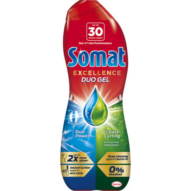 Гель для миття посуду в посудомийці Somat Excellence Duo Gel Антижир 540 мл (9000101344684/9000101849967) - фото 1