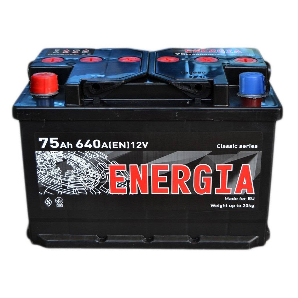 Акумулятор автомобільний ENERGIA 75Аh (000022389) Акумулятор автомобільний ENERGIA 75Аh (000022389)
