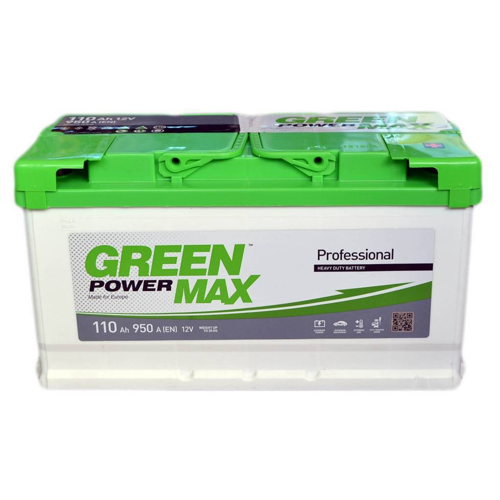 Акумулятор автомобільний GREEN POWER MAX 110Аh (000022370) Акумулятор автомобільний GREEN POWER MAX 110Аh (000022370)