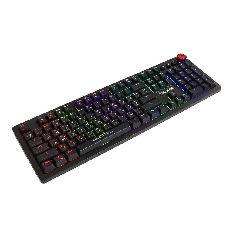 Клавіатура Marvo KG917 Multi-LED Mechanical Blue Switch - фото 1