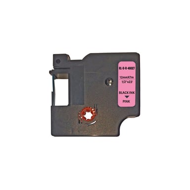 Стрічка для принтера етикеток UKRMARK RL-D-R-46027-BK/PK шовкова стрічка. для DYMO серії D1. 12мм (900310) - фото 1