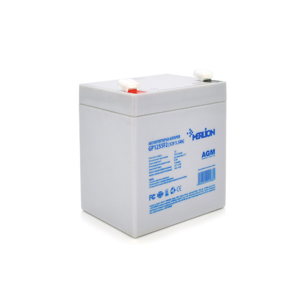 Батарея до ДБЖ Merlion 12V-5.5Ah (GP1255F2) - фото 1
