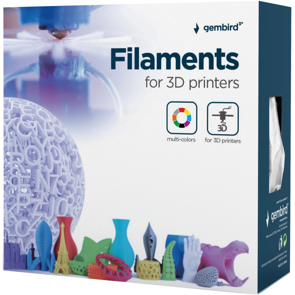 Пластик для 3D-принтера Gembird PLA, 1.75 мм, 1кг, green (3DP-PLA1.75-01-G) - фото 2 Пластик для 3D-принтера Gembird PLA, 1.75 мм, 1кг, green (3DP-PLA1.75-01-G) - фото 2