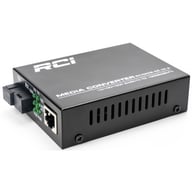 Медіаконвертер RCI 1G, 20km, SC, RJ45, Tx 1310nm standart size metal case (RCI502W-GE-20-A) - фото 1