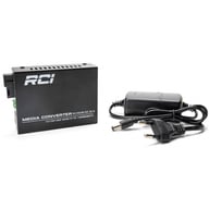 Медіаконвертер RCI 1G, 20km, SC, RJ45, Tx 1310nm standart size metal case (RCI502W-GE-20-A) - фото 3