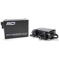 Медіаконвертер RCI 1G, 20km, SC, RJ45, Tx 1550nm standart size metal case (RCI502W-GE-20-B) - фото 3