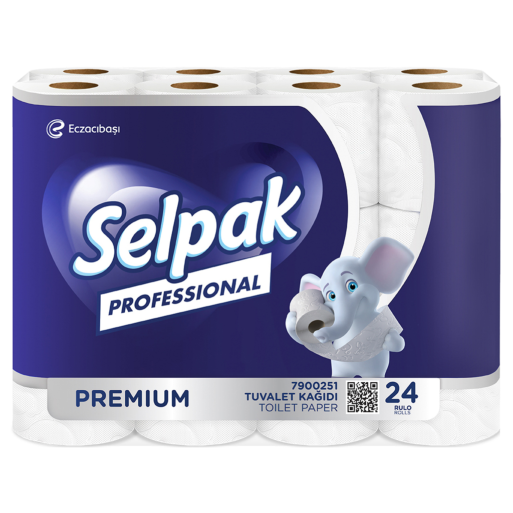 Туалетний папір Selpak Professional Premium тришаровий 18.6 м 24 рулони (8690530118201) - фото 1 Туалетний папір Selpak Professional Premium тришаровий 18.6 м 24 рулони (8690530118201) - фото 1