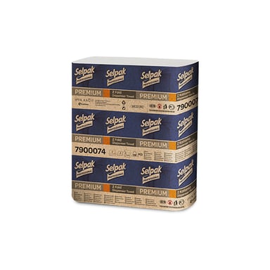 Паперові рушники Selpak Professional Premium Z-складання 2 шари 200 аркушів (8690530786875) - фото 1