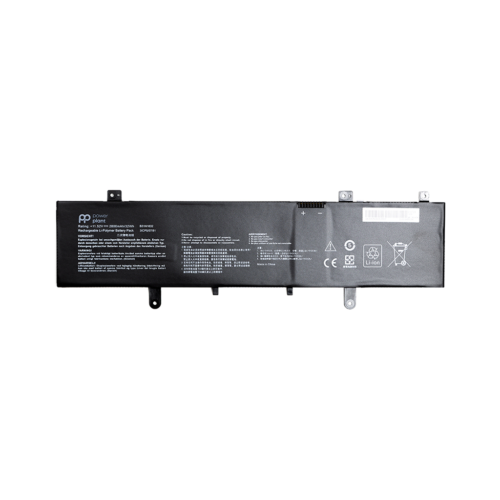 Акумулятор до ноутбука ASUS Vivobook 14 X405 (B31N1632) 11.52V 2800mAh PowerPlant (NB431410) Акумулятор до ноутбука ASUS Vivobook 14 X405 (B31N1632) 11.52V 2800mAh PowerPlant (NB431410)