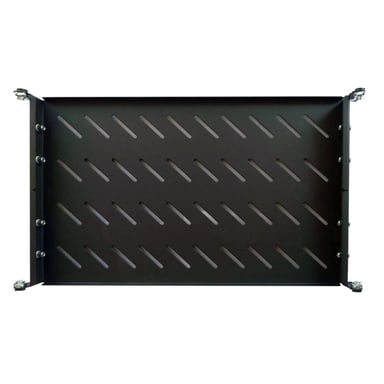Полка 19" Hypernet 1U глиб. 300мм, в шкафи глибиною 450мм, колір чорний (U-FS-45-Black) - фото 1