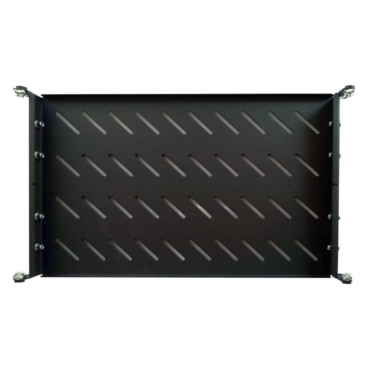 Полка 19" Hypernet 1U глиб. 300мм, в шкафи глибиною 450мм, колір чорний (U-FS-45-Black) - фото 1