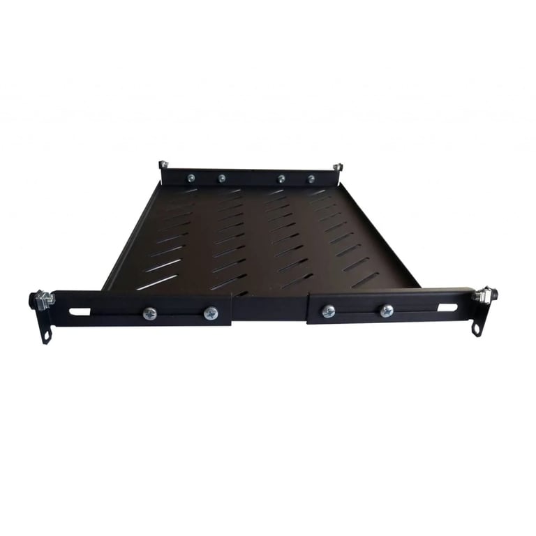 Полка 19" Hypernet 1U глиб. 300мм, в шкафи глибиною 450мм, колір чорний (U-FS-45-Black) - фото 3