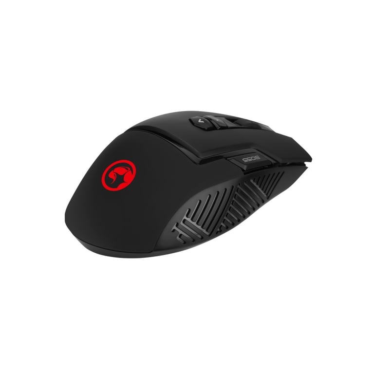 Мишка Marvo M355 7colors-LED USB Black (M355) - фото 2