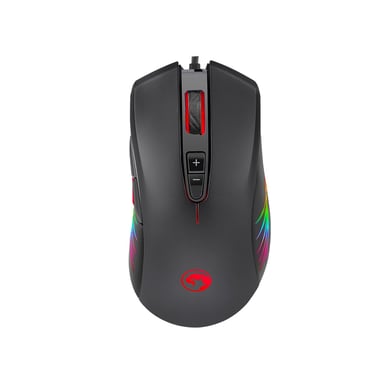Мишка Marvo M519 RGB-LED USB Black (M519) - фото 1