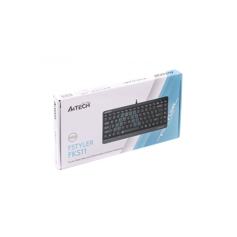 Клавіатура A4Tech FKS11 USB Grey - фото 4
