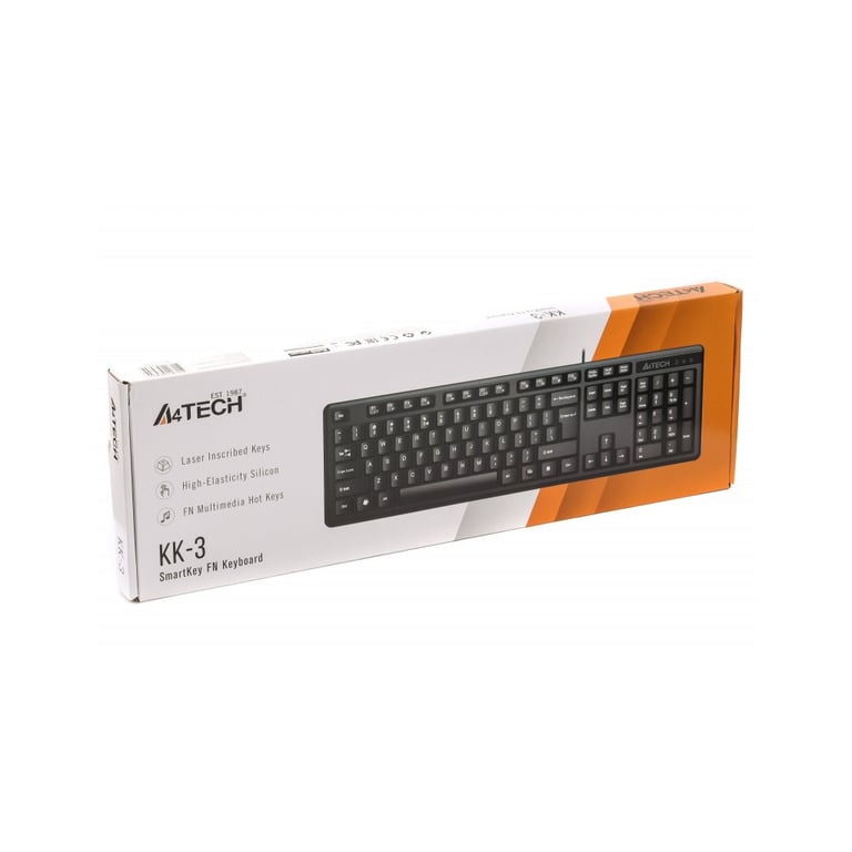 Клавіатура A4Tech KK-3 USB Black - фото 4