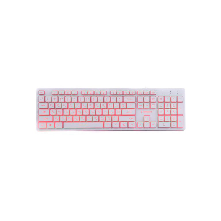 Клавіатура Gembird KB-UML3-01-W-UA USB White (KB-UML3-01-W-UA) - фото 2