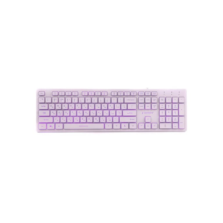 Клавіатура Gembird KB-UML3-01-W-UA USB White (KB-UML3-01-W-UA) - фото 3