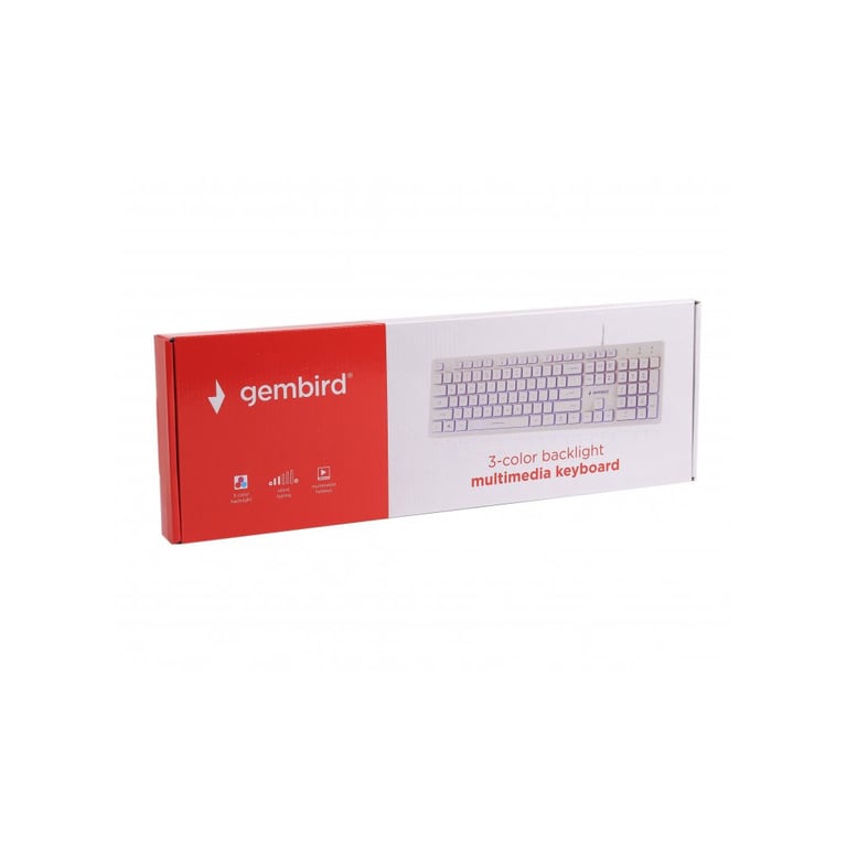 Клавіатура Gembird KB-UML3-01-W-UA USB White (KB-UML3-01-W-UA) - фото 5