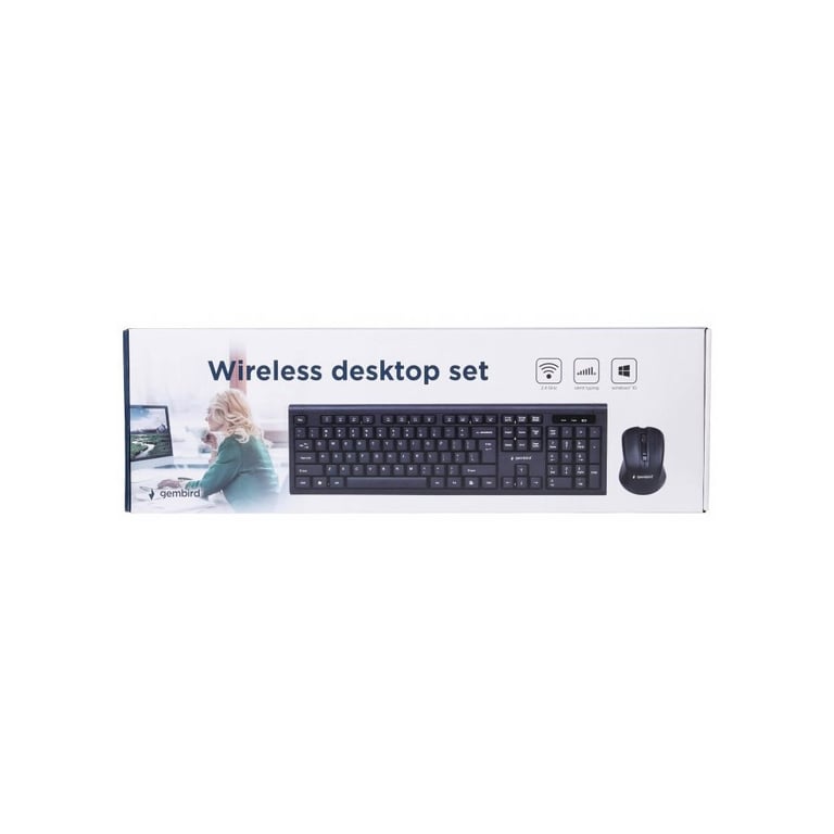 Комплект Gembird KBS-WM-03-UA Wireless Black (KBS-WM-03-UA) - фото 3