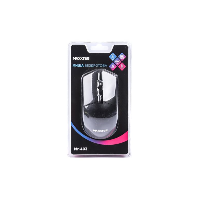 Мишка Maxxter Mr-403 Wireless Black (Mr-403) - фото 5
