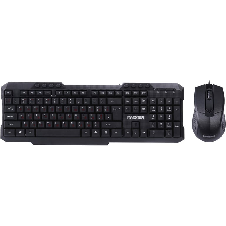 Комплект Maxxter KMS-CM-02-UA USB Black (KMS-CM-02-UA) - фото 1