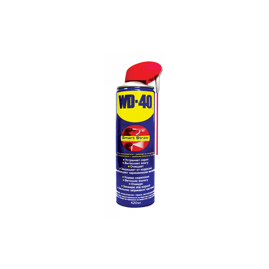 Мастило автомобільне WD-40 SMART STRAW аероз. 420мл (124W700051) - фото 1 Мастило автомобільне WD-40 SMART STRAW аероз. 420мл (124W700051) - фото 1