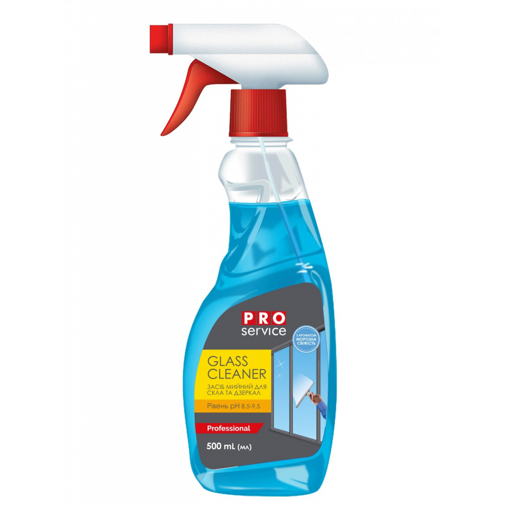 Засіб для миття скла PRO service Морозна свіжість спрей 500 мл (4823071619720) - фото 1 Засіб для миття скла PRO service Морозна свіжість спрей 500 мл (4823071619720) - фото 1