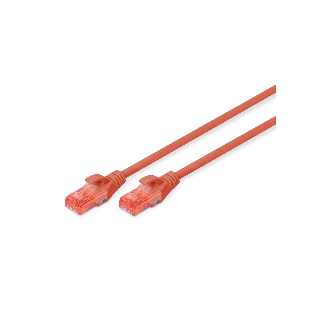 Патч-корд 0.5м, CAT 6 UTP, AWG 26/7, Cu, LSZH, red Digitus (DK-1617-005/R) - фото 1 Патч-корд 0.5м, CAT 6 UTP, AWG 26/7, Cu, LSZH, red Digitus (DK-1617-005/R) - фото 1