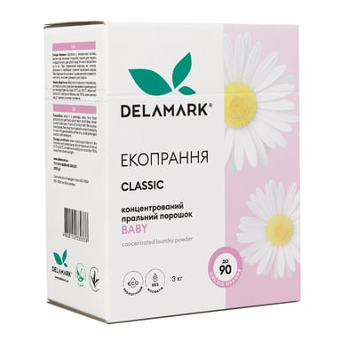 Пральний порошок DeLaMark Baby 3 кг (4820152330338) - фото 1