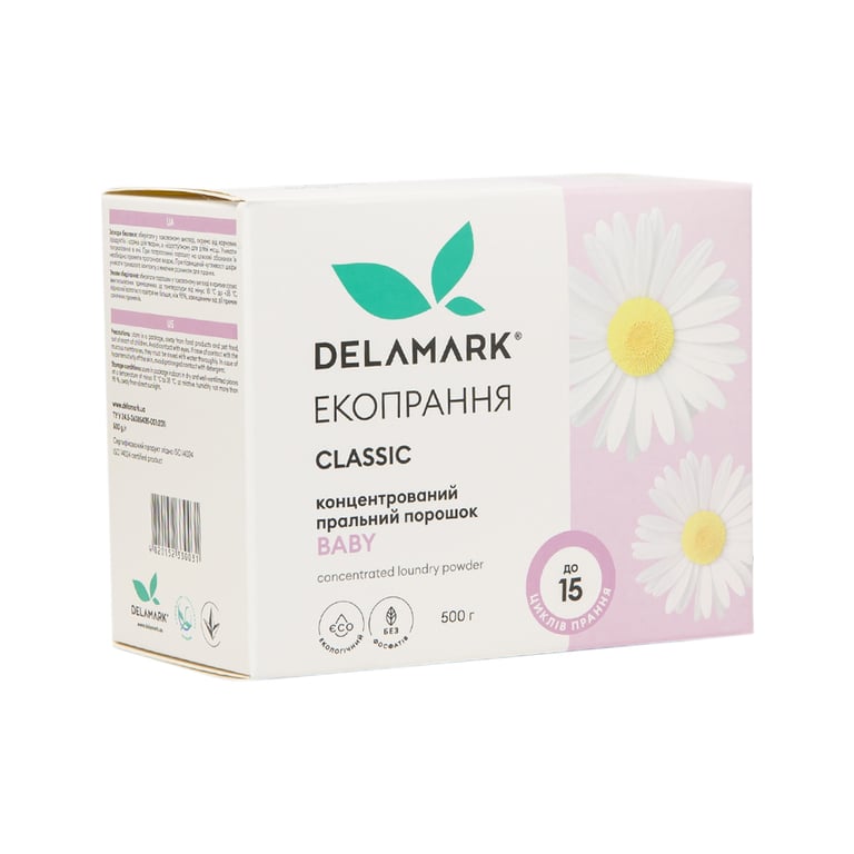 Пральний порошок DeLaMark Baby 500 г (4820152330031) - фото 1