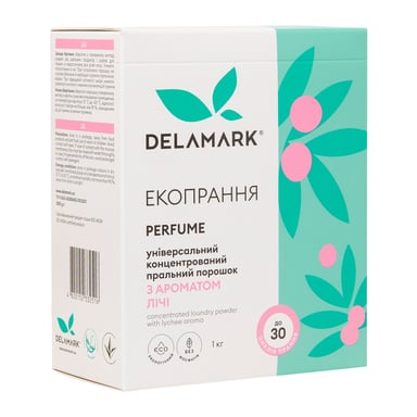 Пральний порошок DeLaMark з ароматом Лічі 1 кг (4820152332516) - фото 1