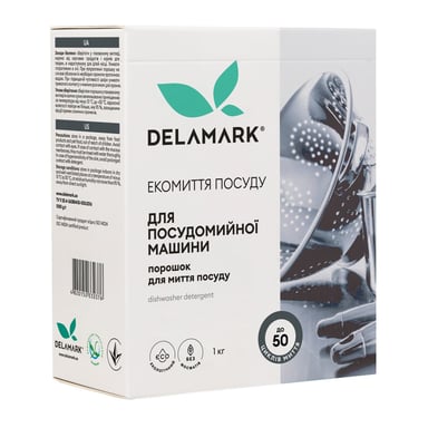 Порошок для миття посуду в посудомийці DeLaMark 1 кг (4820152330376) - фото 1