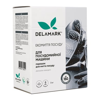 Порошок для миття посуду в посудомийці DeLaMark 3 кг (4820152332141) - фото 1