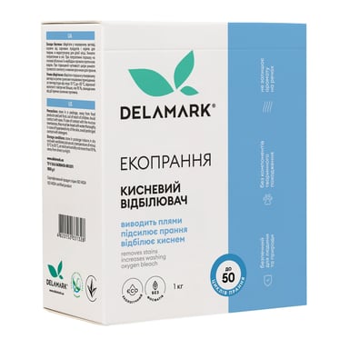 Відбілювач DeLaMark 3 в 1 кисневий 1 кг (4820152331328) - фото 1
