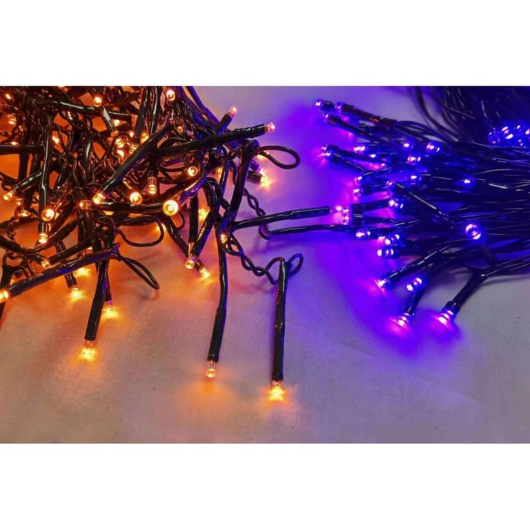 Гірлянда YES! Fun 100 LED, помаранч.+фіолет. 5м, 8 режимів (801178) - фото 1