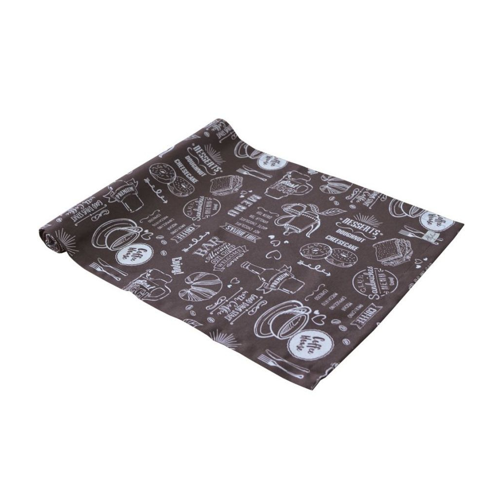 Доріжка на стіл Прованс Brown Breakfast 40х120 см (11075) - фото 1 Доріжка на стіл Прованс Brown Breakfast 40х120 см (11075) - фото 1