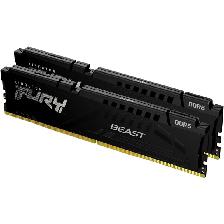 Модуль пам'яті для комп'ютера DDR5 32GB (2x16GB) 5200 MHz Beast Black Kingston Fury (ex.HyperX) (KF552C40BBK2-32) - фото 2