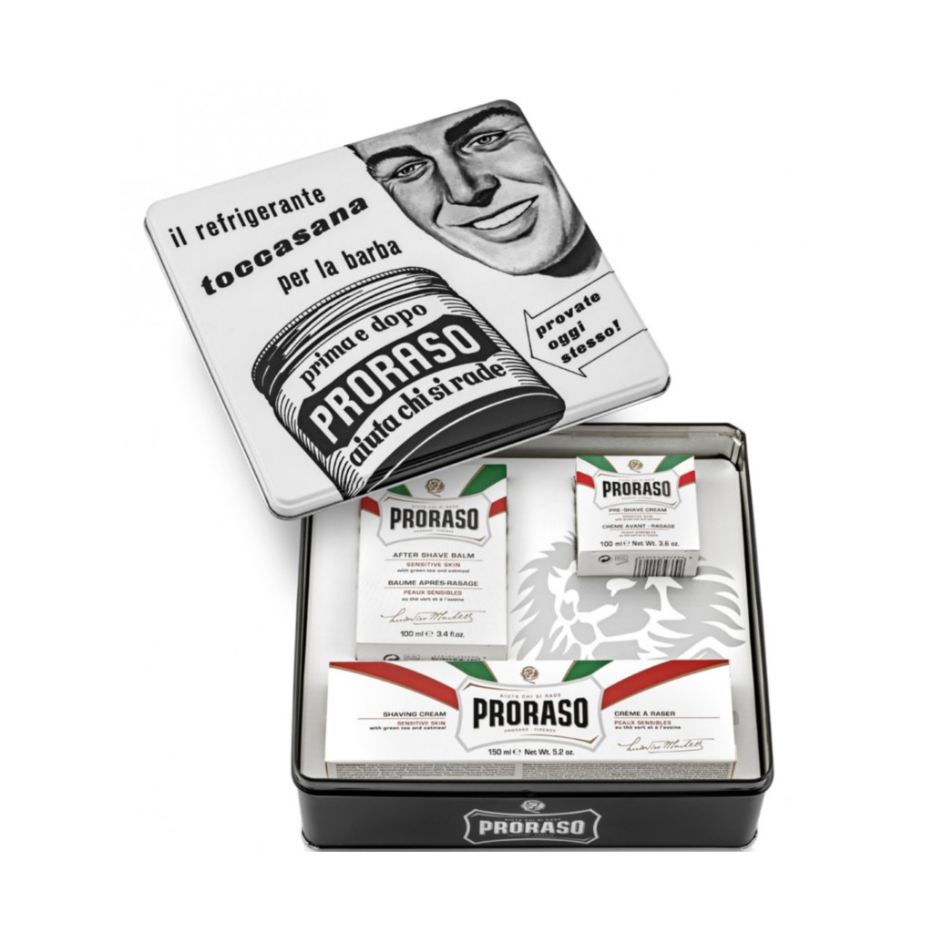 Набір косметики Proraso Делікатне гоління та догляд для чутливої шкіри (8004395003600) - фото 1 Набір косметики Proraso Делікатне гоління та догляд для чутливої шкіри (8004395003600) - фото 1