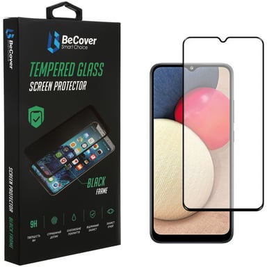 Скло захисне BeCover Samsung Galaxy A03s SM-A037 Black (706776) - фото 1