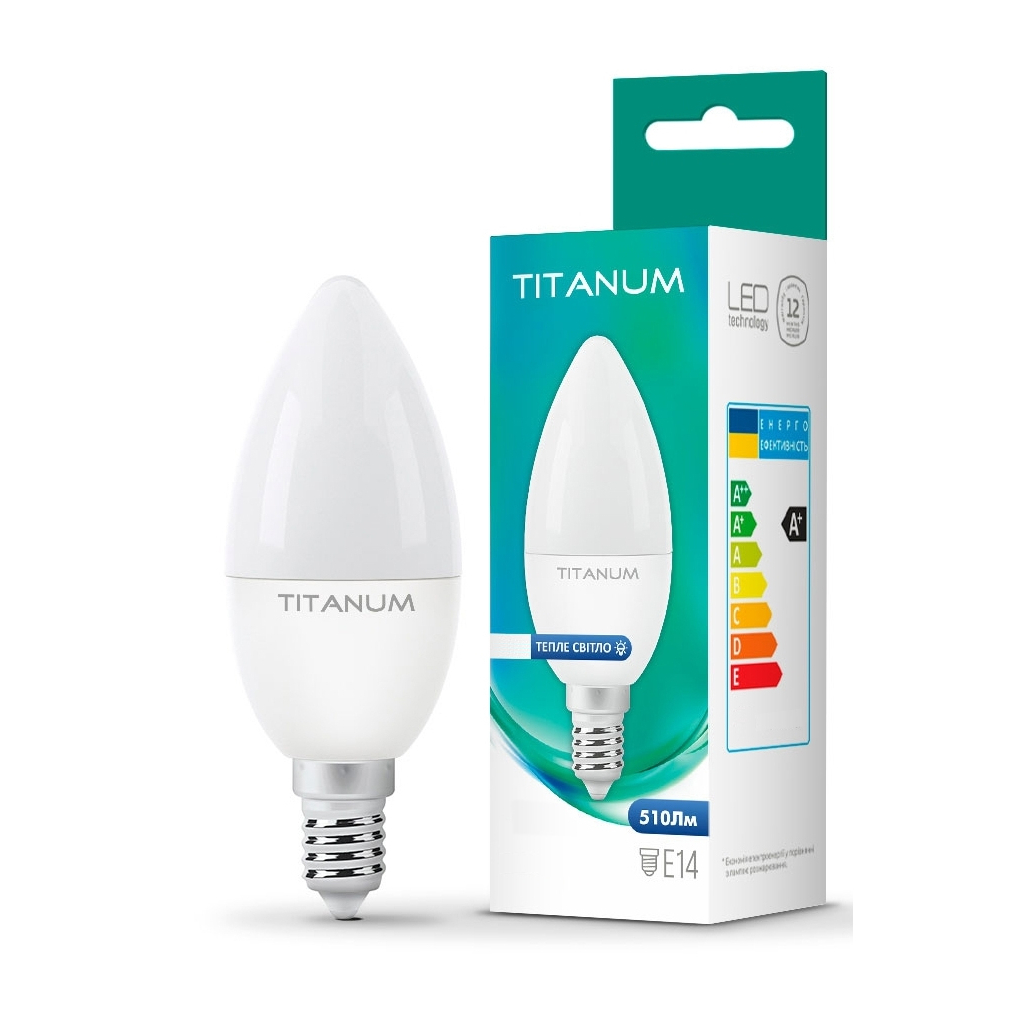 Лампочка TITANUM Filament C37 4W E14 4100K (TLFC3704144) Лампочка TITANUM Filament C37 4W E14 4100K (TLFC3704144)