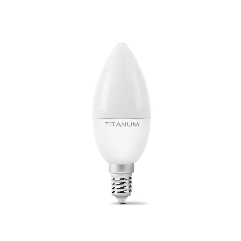 Лампочка TITANUM C37 6W E14 3000K (TLС3706143) - фото 1