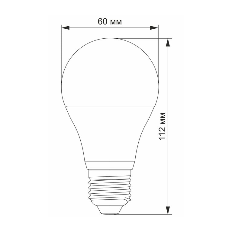 Лампочка Videx A60e 12W E27 3000K (VL-A60e-12273) - фото 3