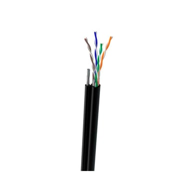 Кабель мережевий OK-Net UTP-cat.5E-SL, трос 4*0,5мм, outdoor, 305м (КППт-ВП (100) 4*2*0,49) - фото 1