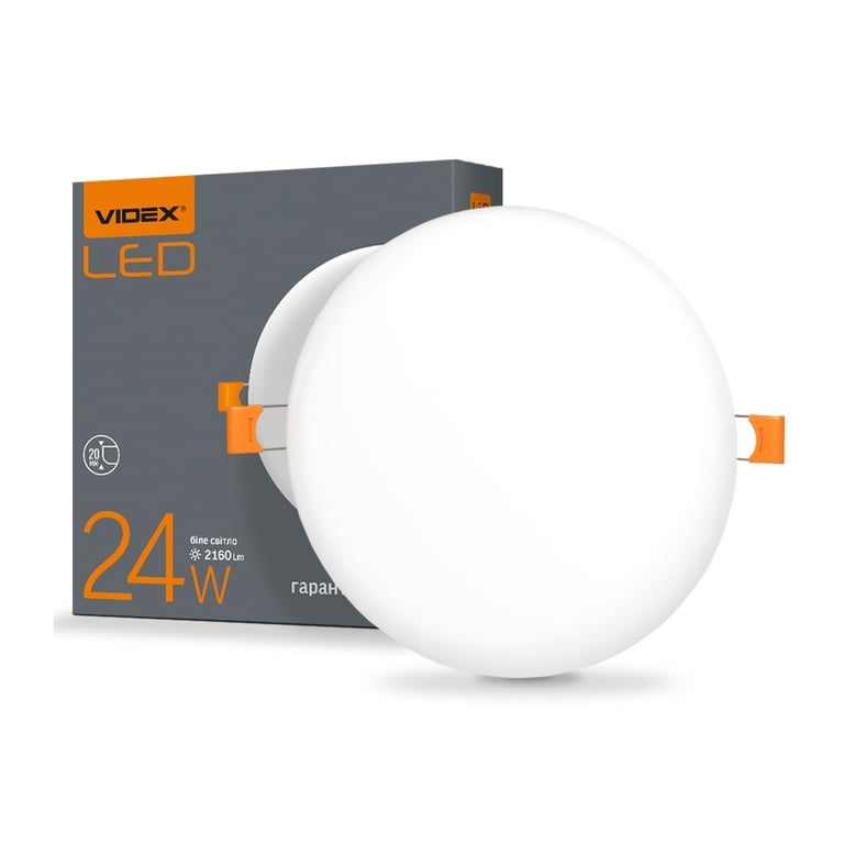 Світильник Videx LED 24W 4100K (VL-DLFR-244) - фото 1